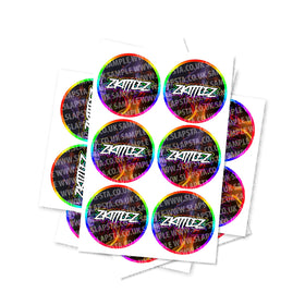 Zkittlez Circular Stickers