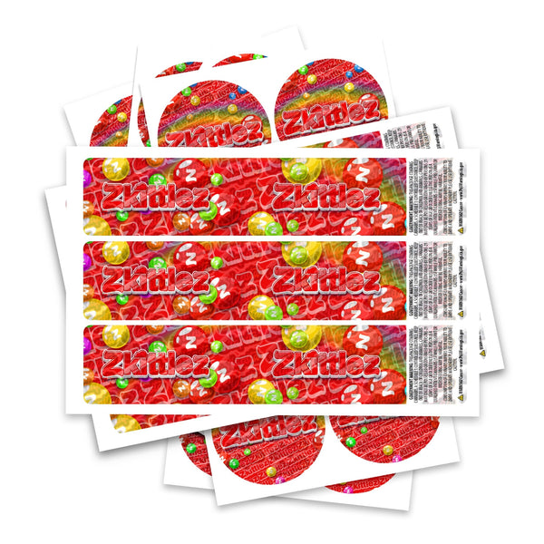 Zkittlez Glass Jar / Tamper Pot Label - SLAPSTA