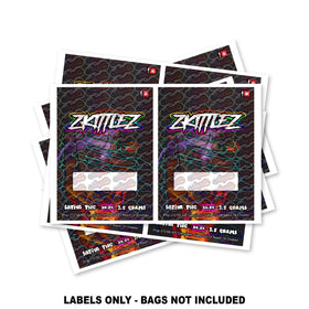 Étiquettes pour sacs Mylar Zkittlez UNIQUEMENT