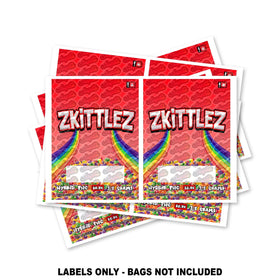 Zkittlez Mylar Bag Labels ONLY