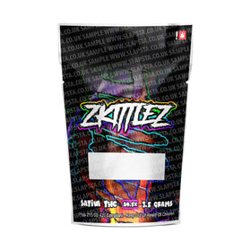 Sachets Mylar Zkittlez pré-étiquetés