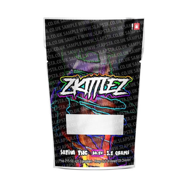 Zkittlez Mylar Pouches Pre-Labeled - SLAPSTA