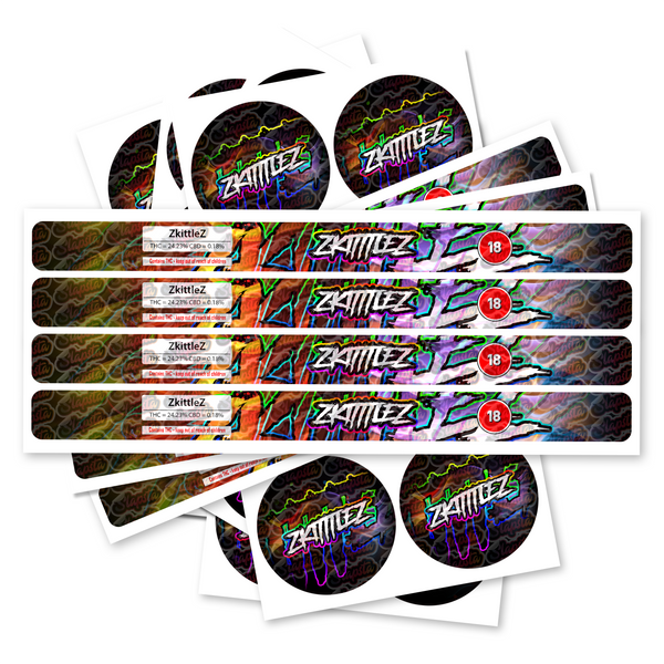 Zkittlez Pre-Labeled 3.5g Self-Seal Tins SLAPSTA