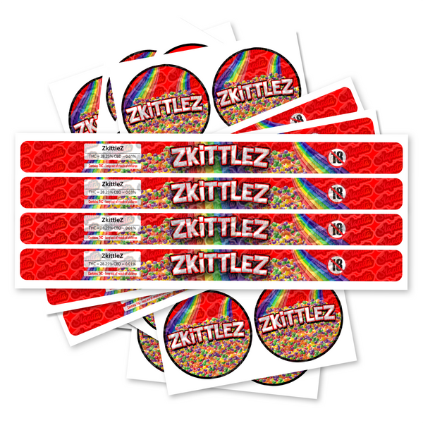 Zkittlez Pre-Labeled 3.5g Self-Seal Tins SLAPSTA