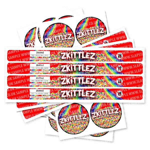 Zkittlez Pressitin Strain Labels - SLAPSTA