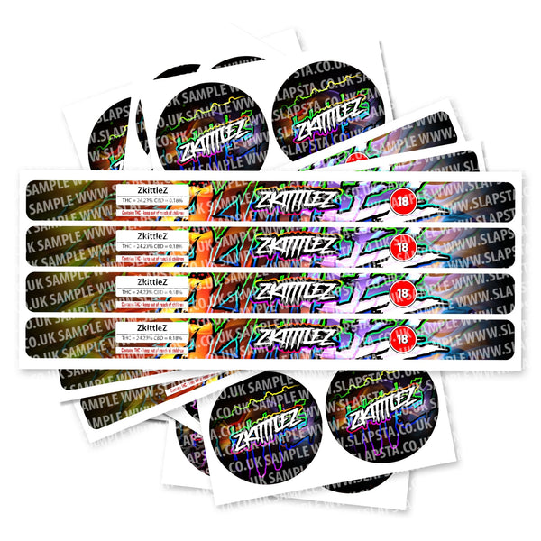 Zkittlez Pressitin Strain Labels - SLAPSTA