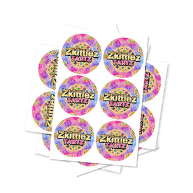 Autocollants circulaires Zkittlez Tartz