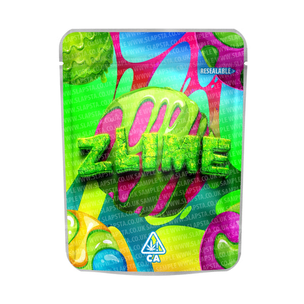 Zlime Mylar Pouches Pre-Labeled - SLAPSTA