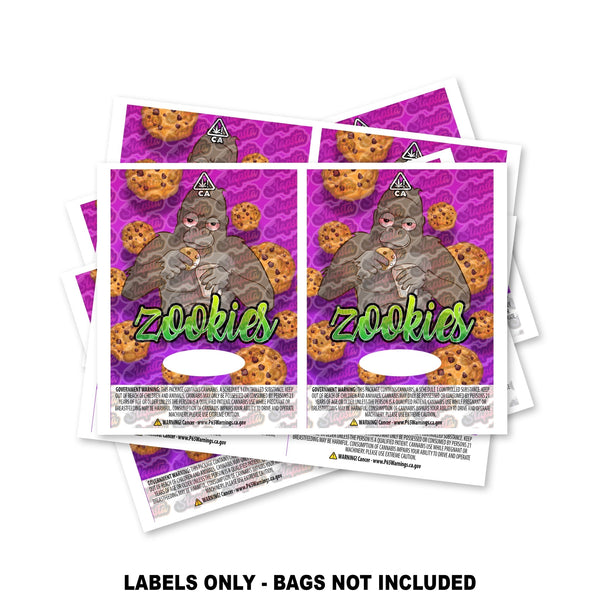 Zookies Mylar Bag Labels ONLY - SLAPSTA