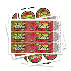 Zour Apple Glass Jar / Tamper Pot Label